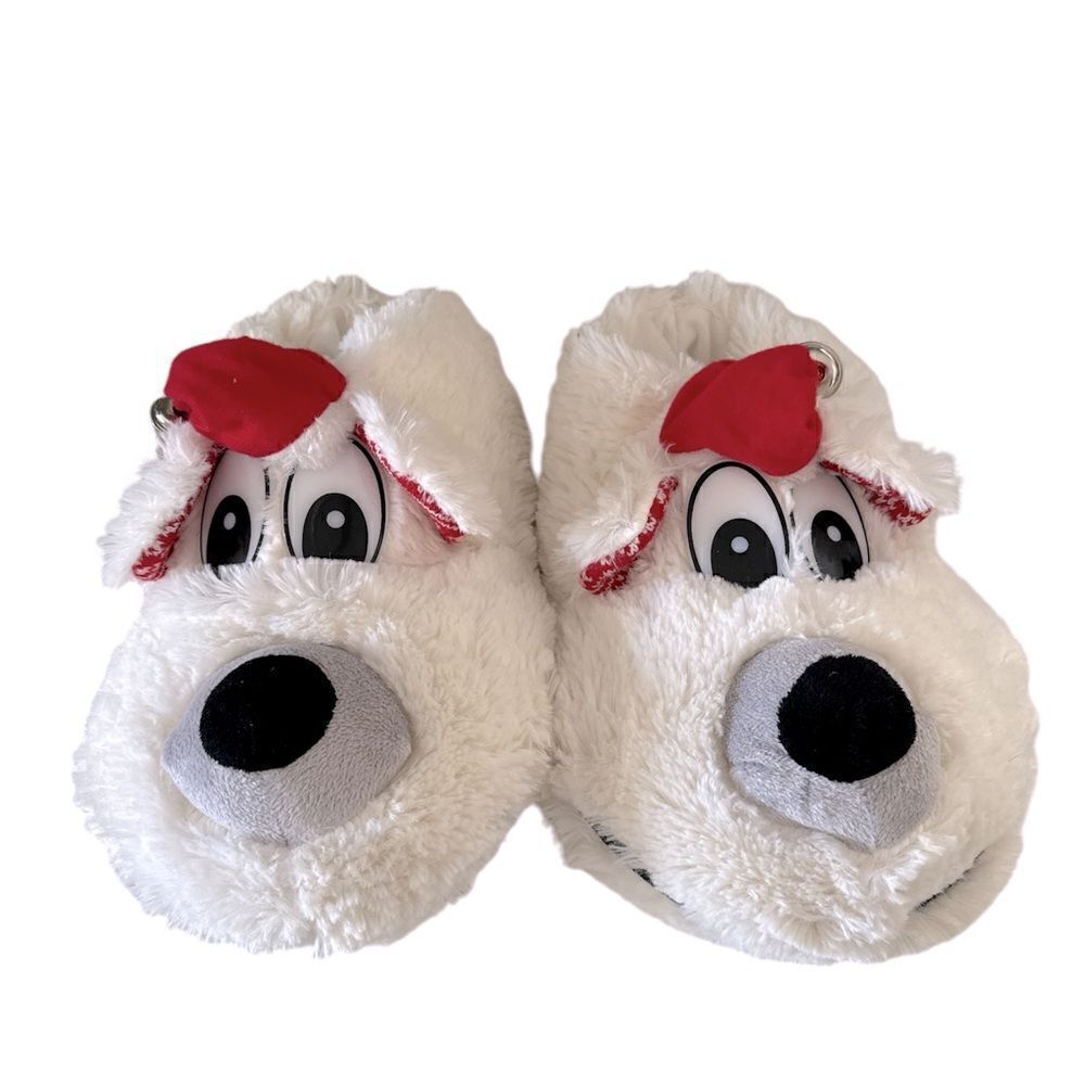 Joe Boxer Women's Flurrie
White Dog Puppy Christmas Slippers NWOT